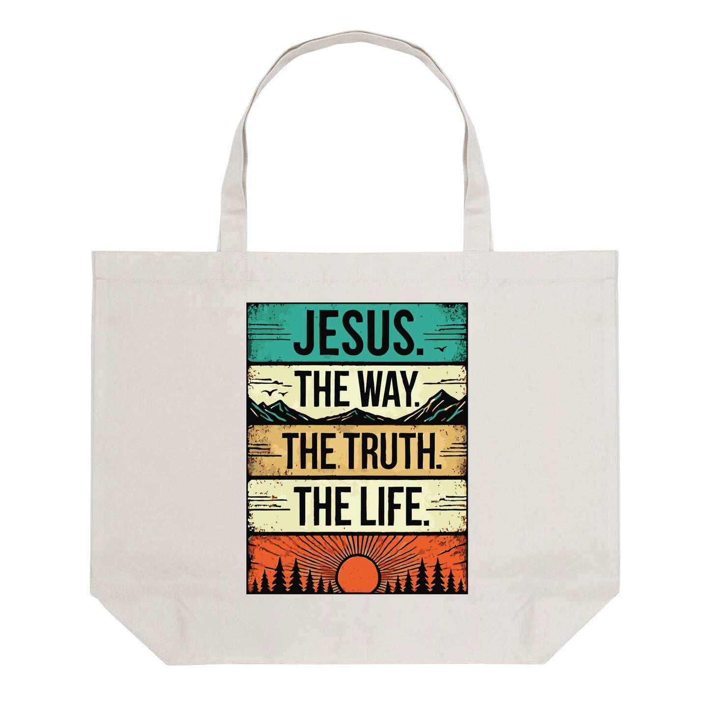 Scripture Totes | 100% Cotton Tote Bag (Single-sided Print)