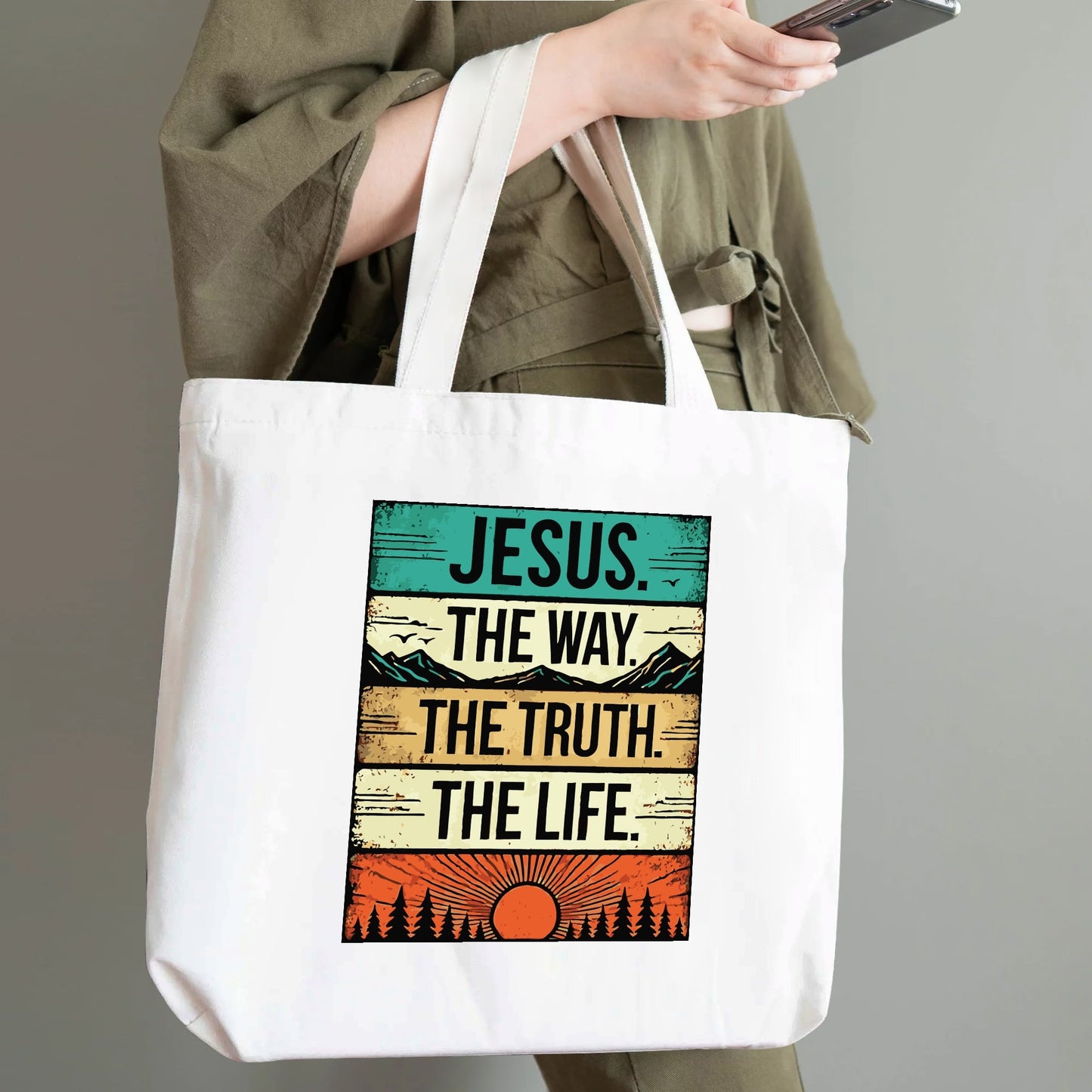 Scripture Totes | 100% Cotton Tote Bag (Single-sided Print)