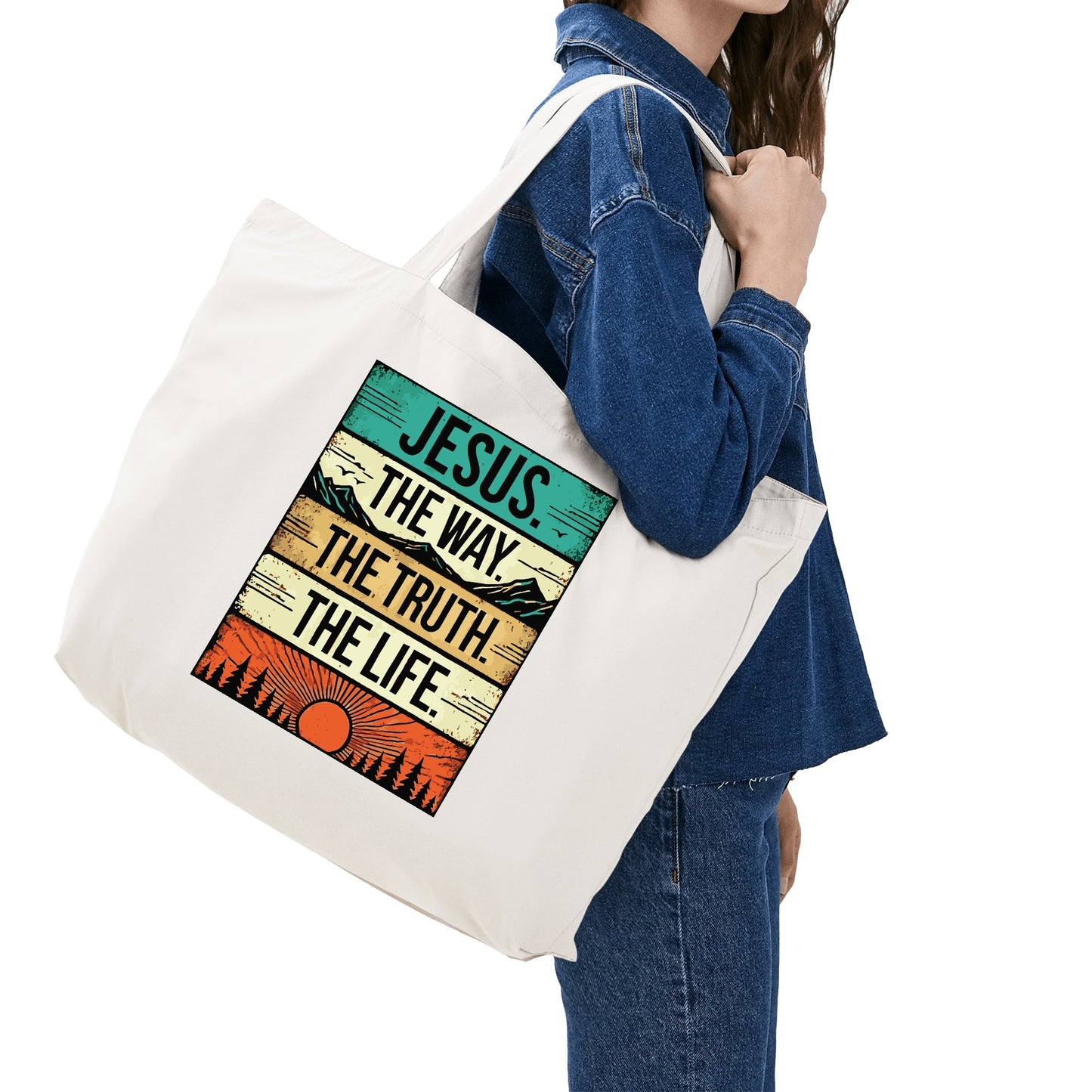 Scripture Totes | 100% Cotton Tote Bag (Single-sided Print)