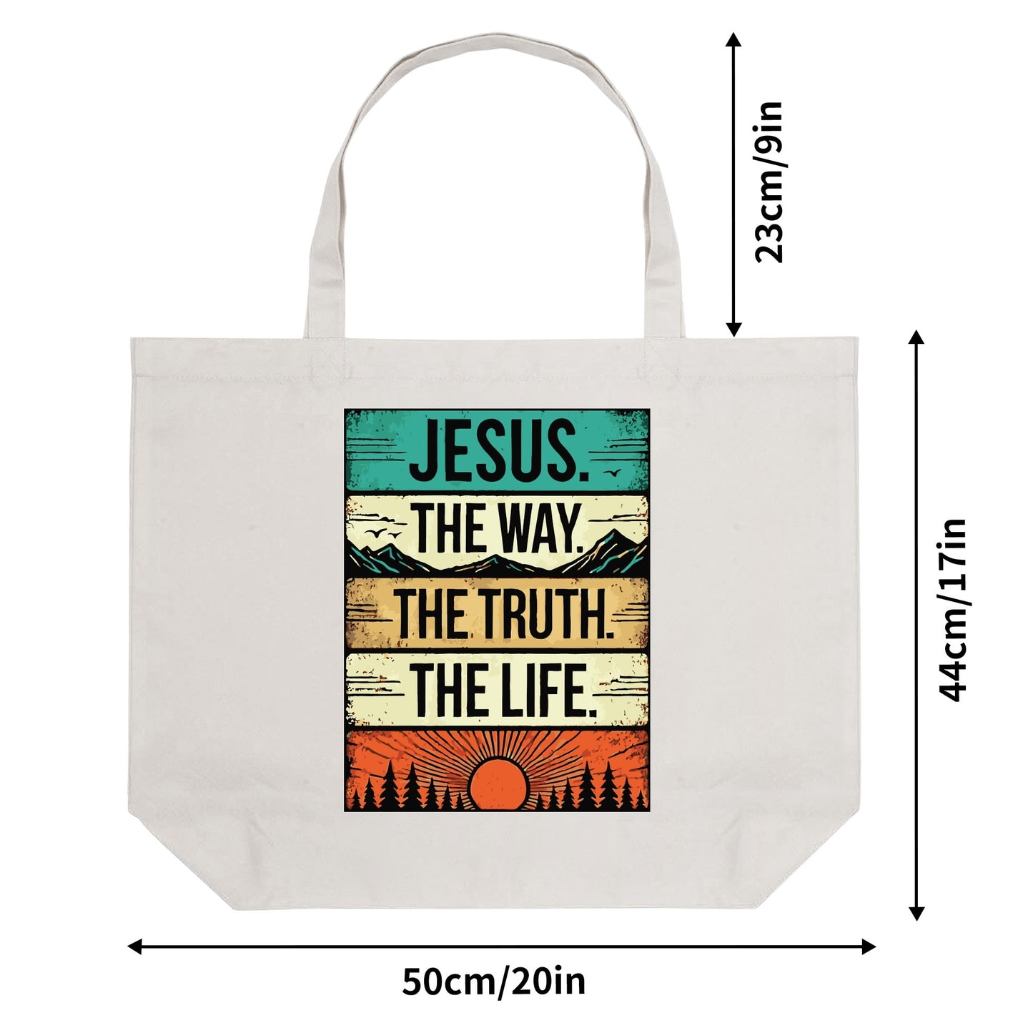 Scripture Totes | 100% Cotton Tote Bag (Single-sided Print)