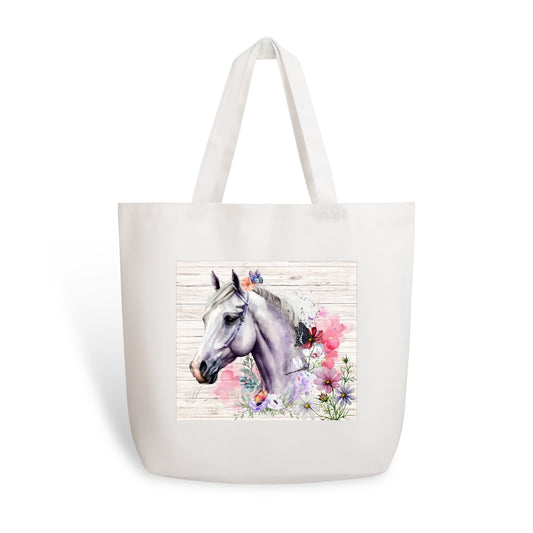 Horse Love | 100% Cotton Tote Bag (Single-sided Print)
