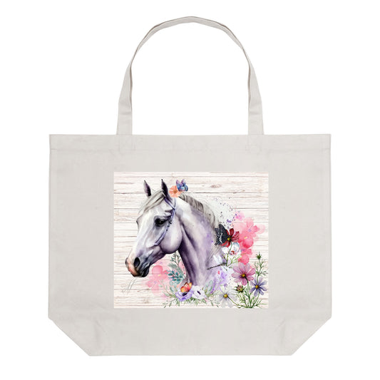 Horse Love | 100% Cotton Tote Bag (Single-sided Print)