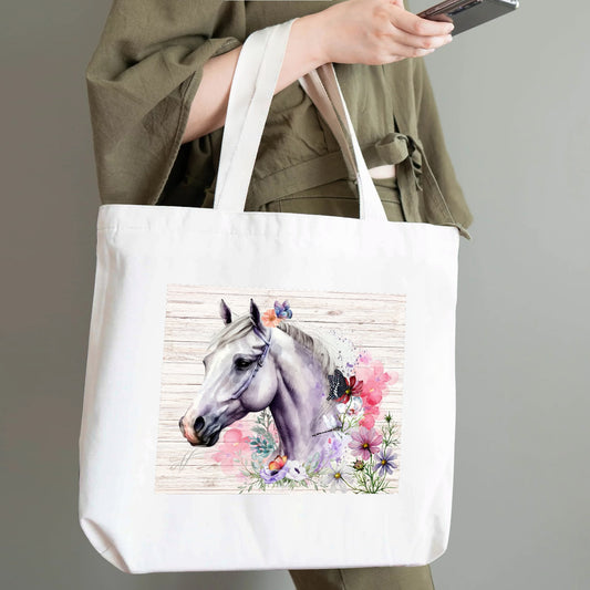 Horse Love | 100% Cotton Tote Bag - Eco-Friendly