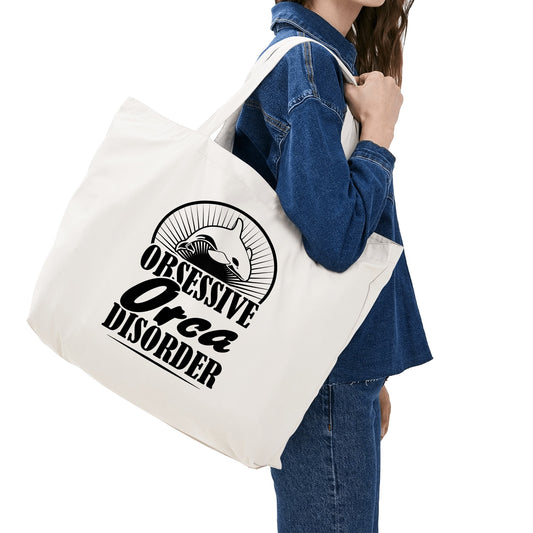 Obsessive Orca Disorder | 100% Cotton Tote Bag - Orca Lover Tote - Eco-Friendly