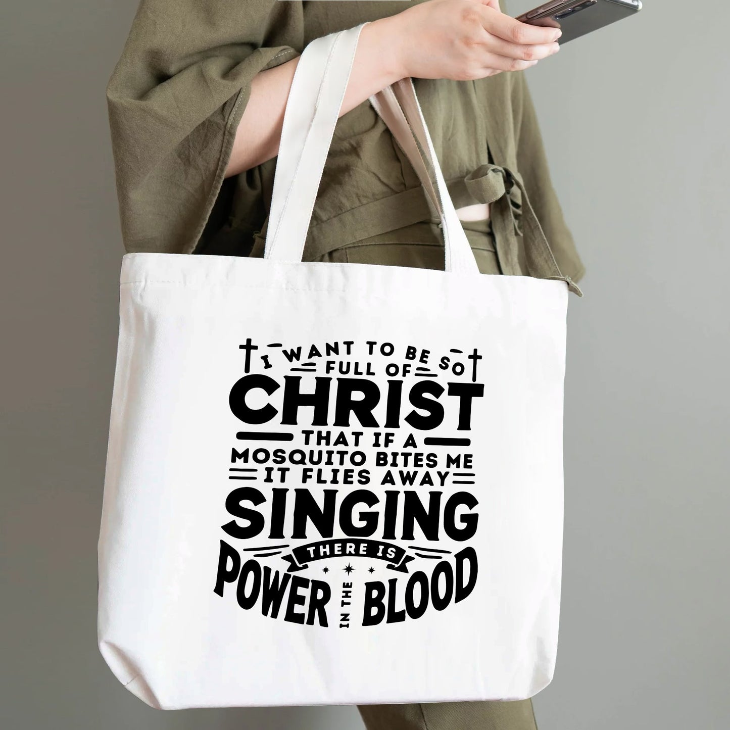 Christian Life | 100% Cotton Tote Bag (Single-sided Print)