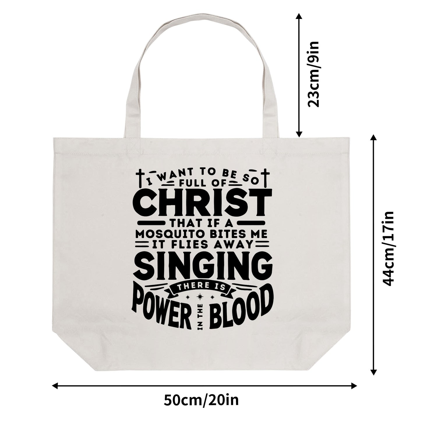 Christian Life | 100% Cotton Tote Bag (Single-sided Print)