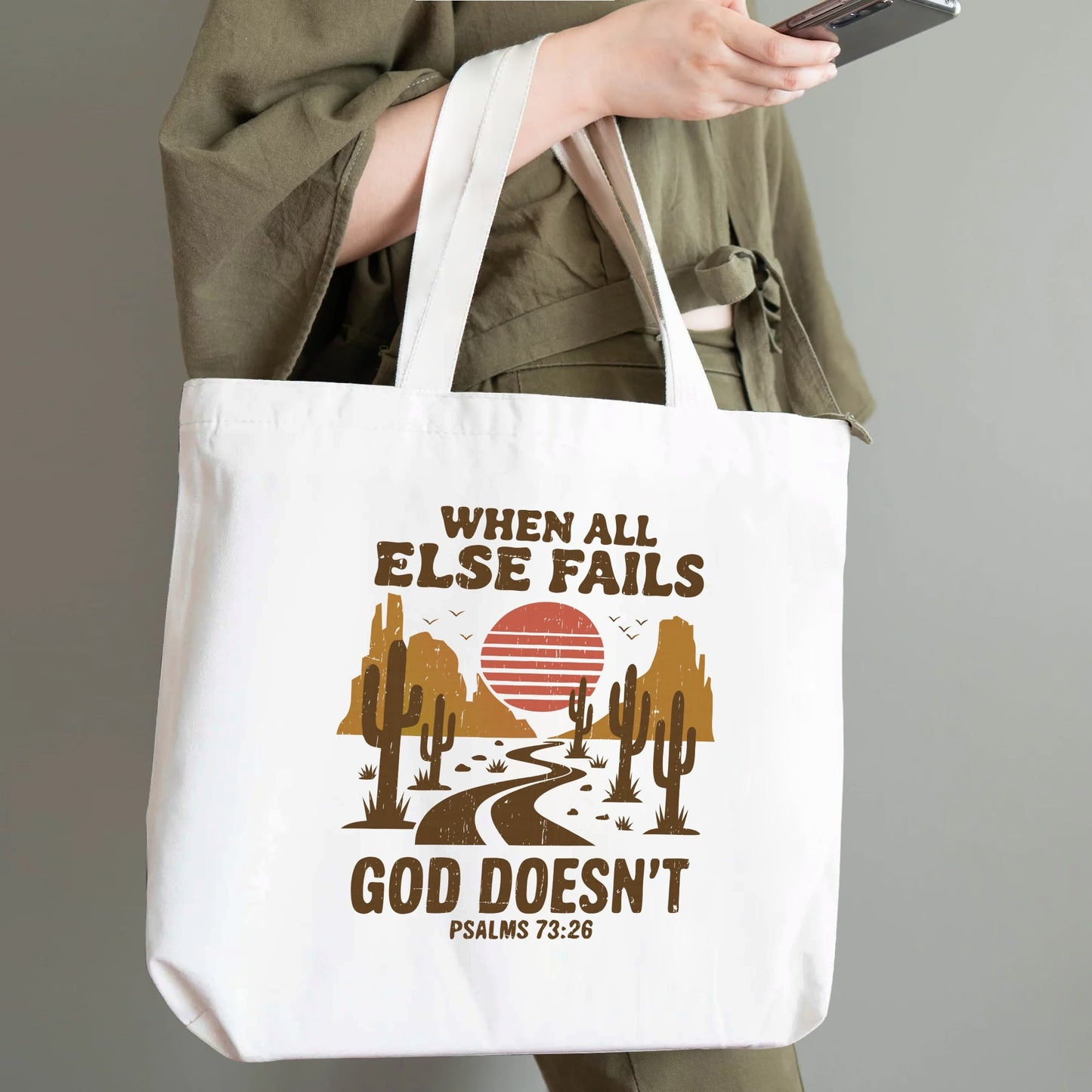 Scripture Totes | 100% Cotton Tote Bag (Single-sided Print)