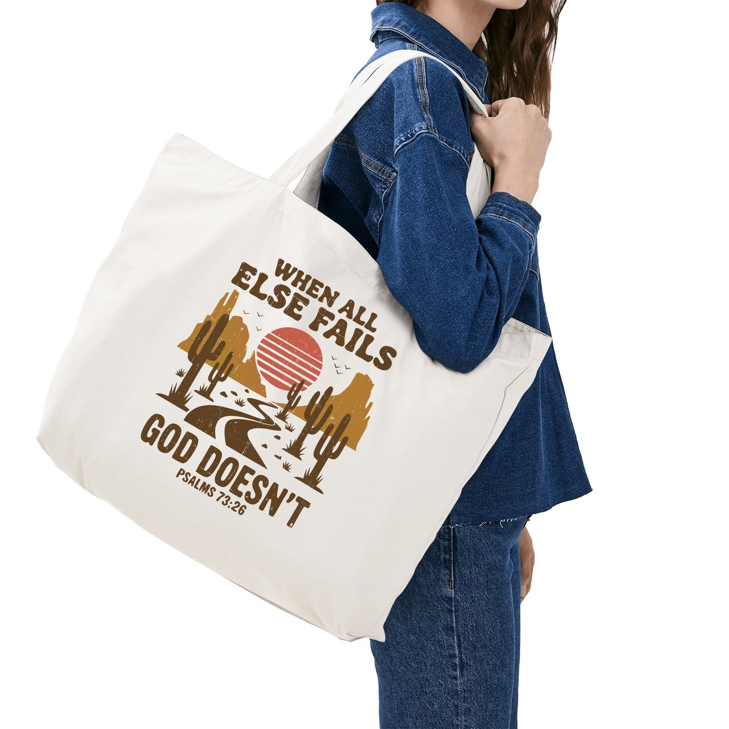 Scripture Totes | 100% Cotton Tote Bag (Single-sided Print)