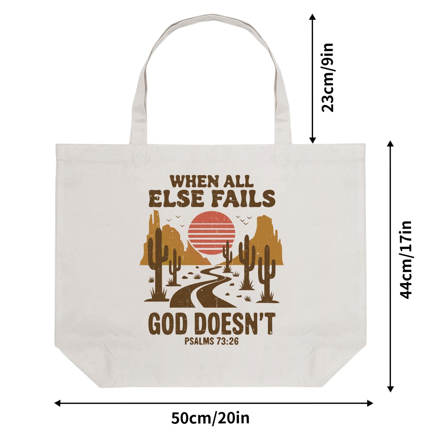 Scripture Totes | 100% Cotton Tote Bag (Single-sided Print)