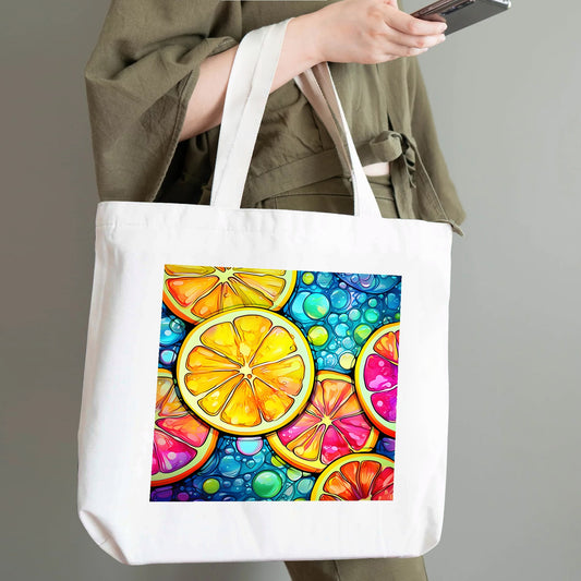 Citrus Zing | 100% Cotton Tote Bag - Eco-Friendly