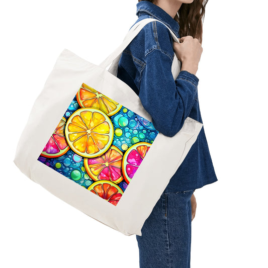 Citrus Zing | 100% Cotton Tote Bag - Eco-Friendly