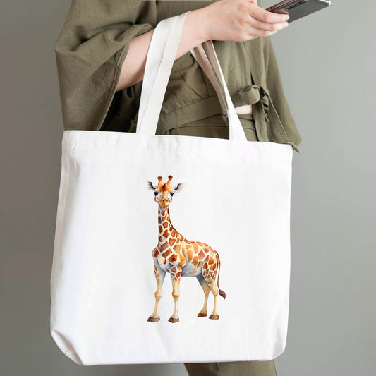 Giraffe | 100% Cotton Tote Bag - Eco-Friendly