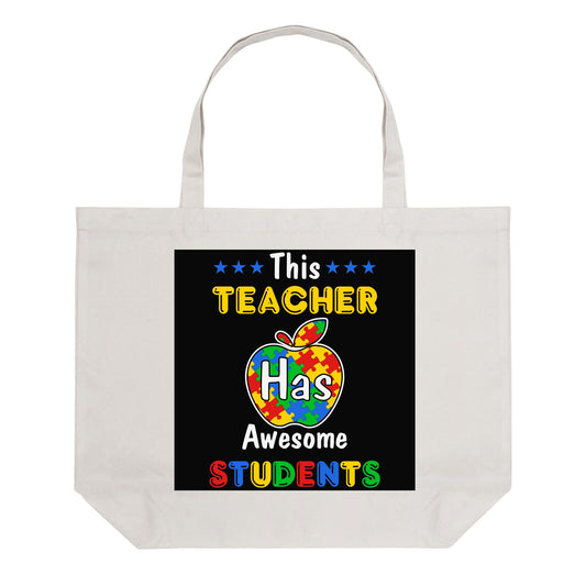 Teacher Carryall | 100% Cotton Tote Bag (Single-sided Print)