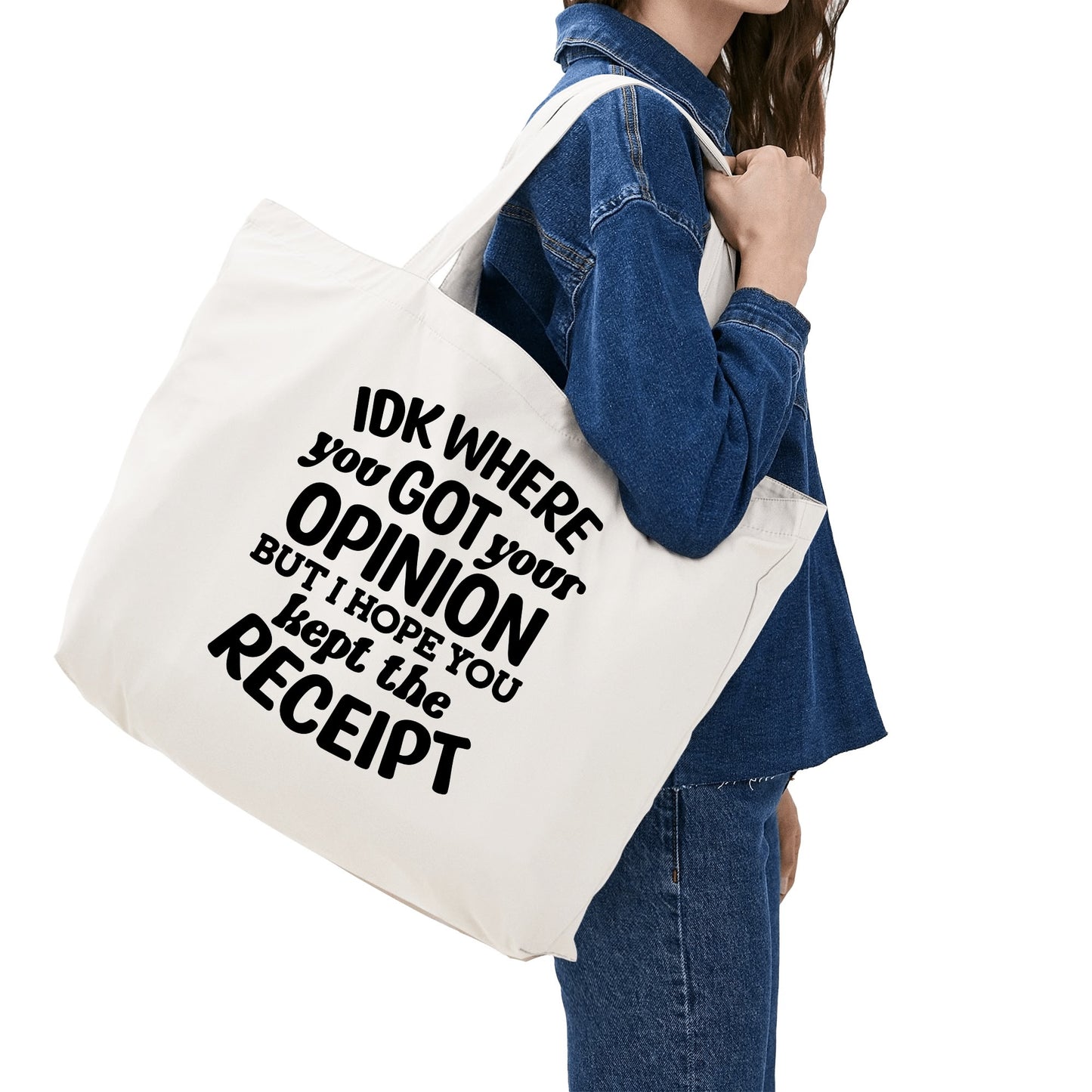 Funny And Sarcastic Totes | 100% Cotton Tote Bag (Single-sided Print)