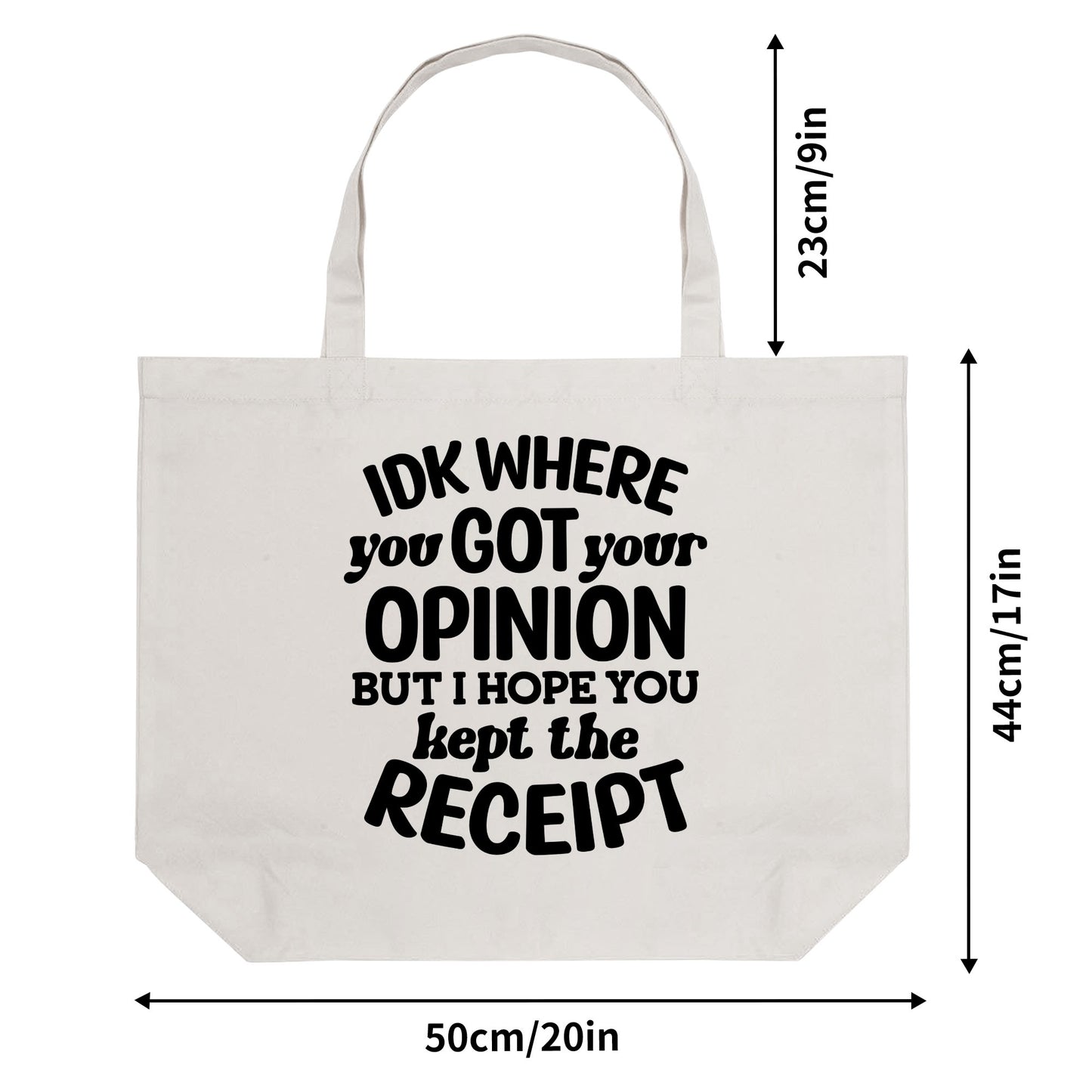 Funny And Sarcastic Totes | 100% Cotton Tote Bag (Single-sided Print)