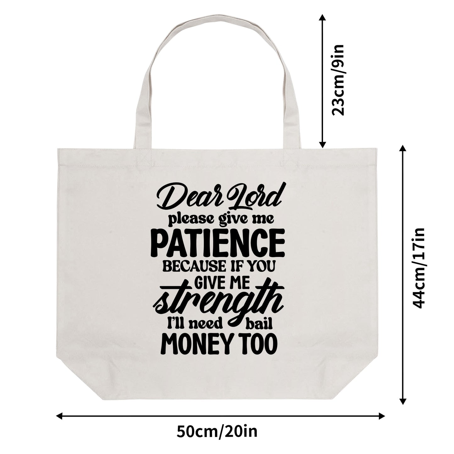 Funny And Sarcastic Totes | 100% Cotton Tote Bag (Single-sided Print)