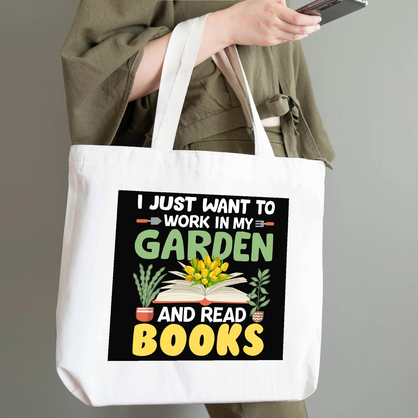 Gardening Fun | 100% Cotton Tote Bag (Single-sided Print)