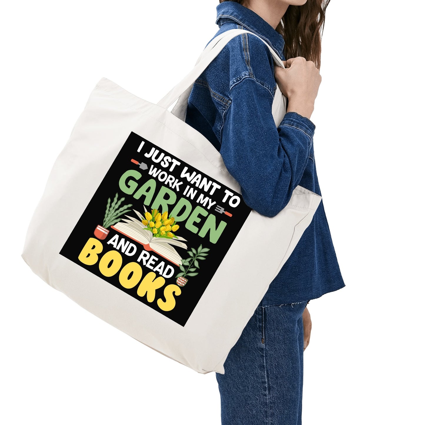 Gardening Fun | 100% Cotton Tote Bag (Single-sided Print)
