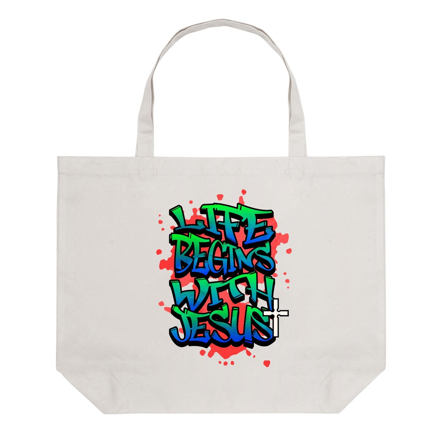 Christian Life | 100% Cotton Tote Bag (Single-sided Print)