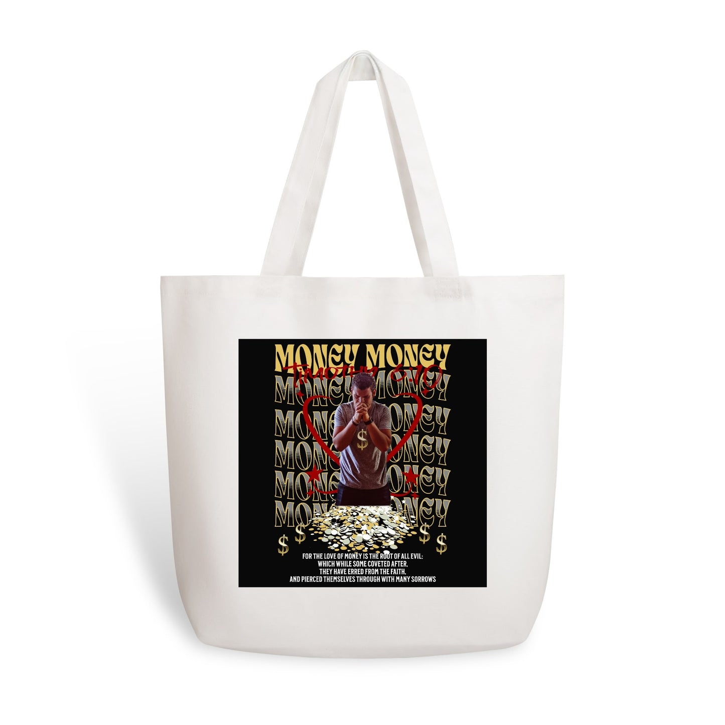 Scripture Totes | 100% Cotton Tote Bag (Single-sided Print)