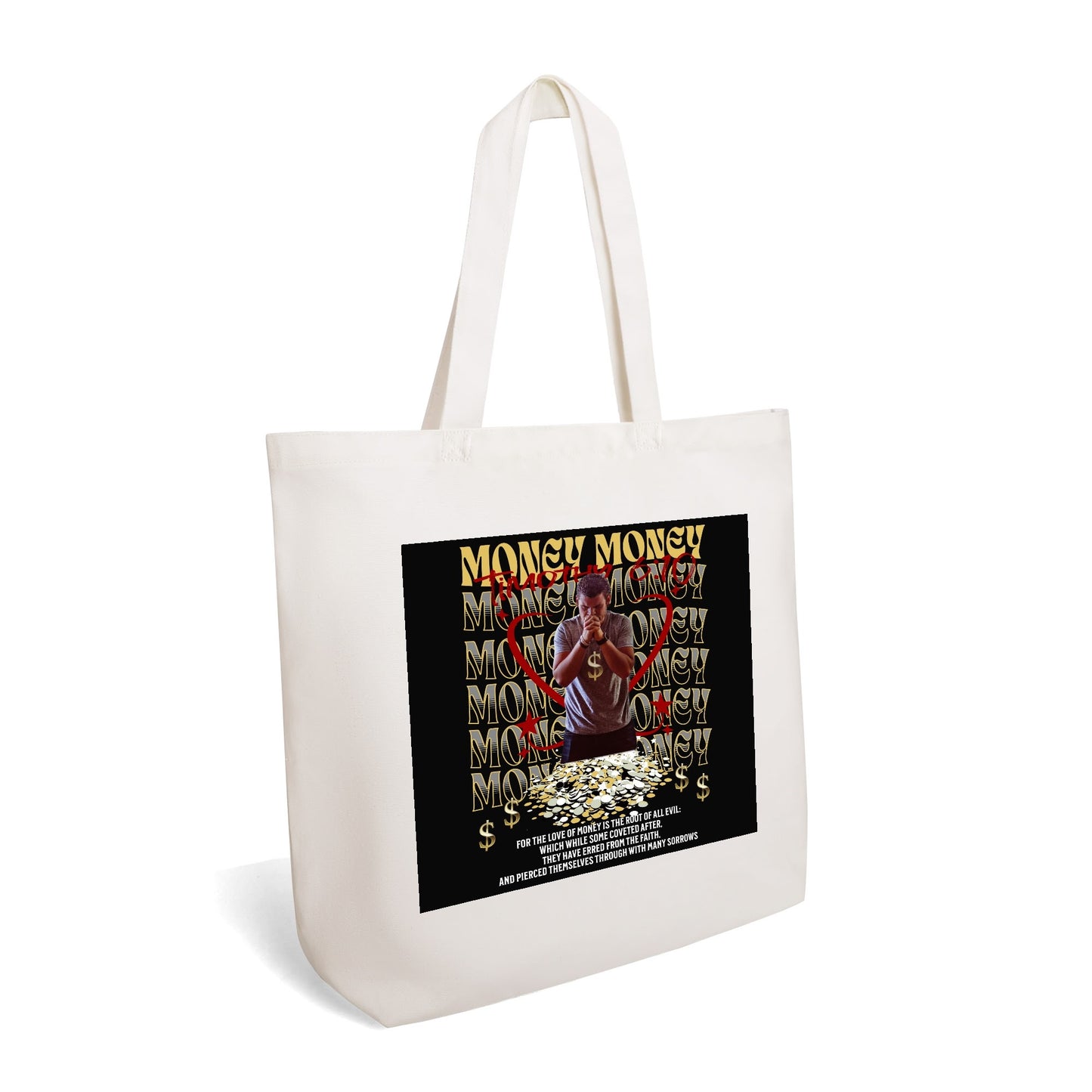 Scripture Totes | 100% Cotton Tote Bag (Single-sided Print)