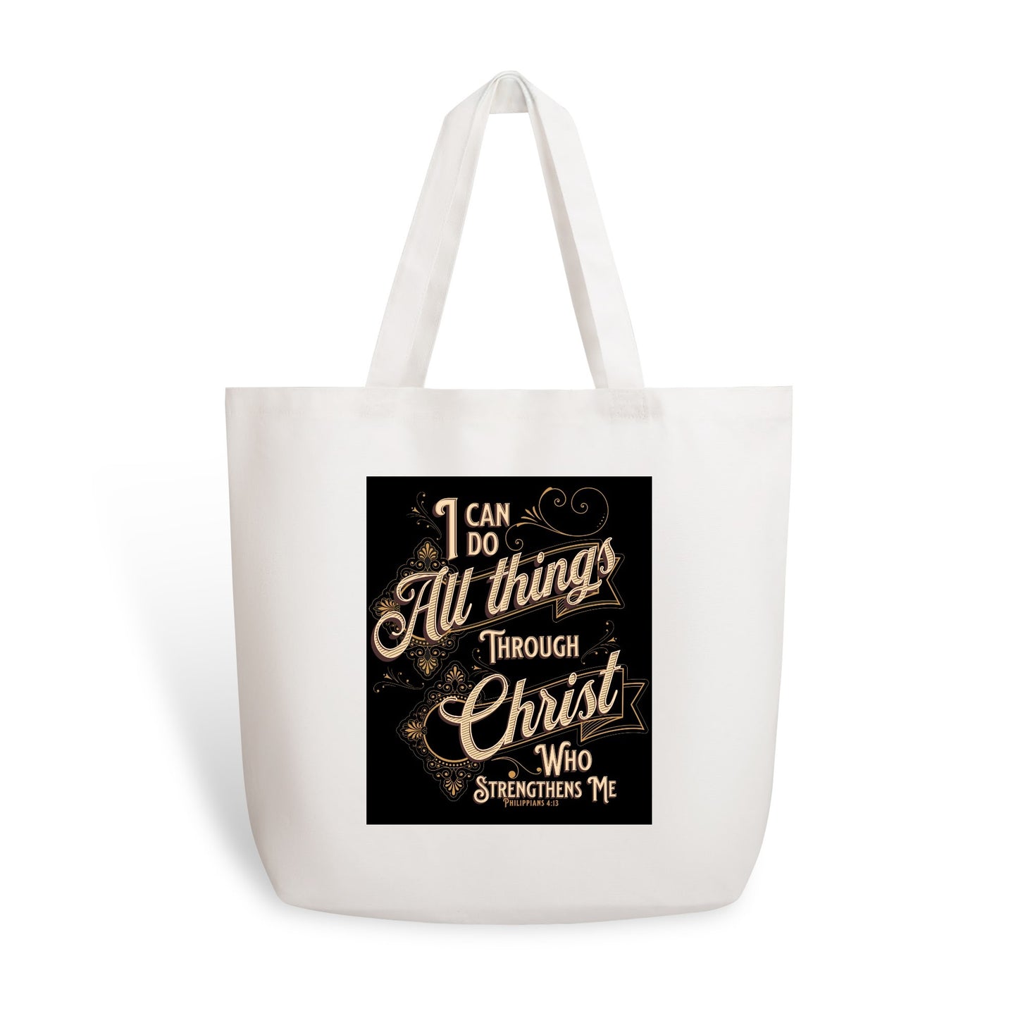 Scripture Totes | 100% Cotton Tote Bag (Single-sided Print)