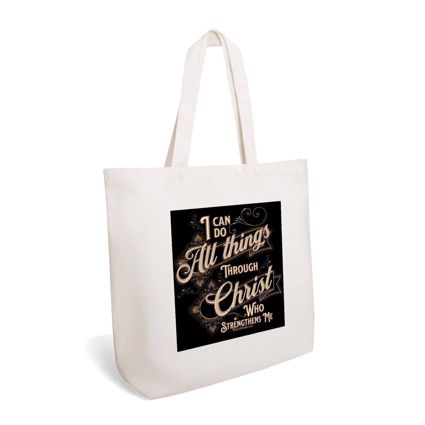 Scripture Totes | 100% Cotton Tote Bag (Single-sided Print)