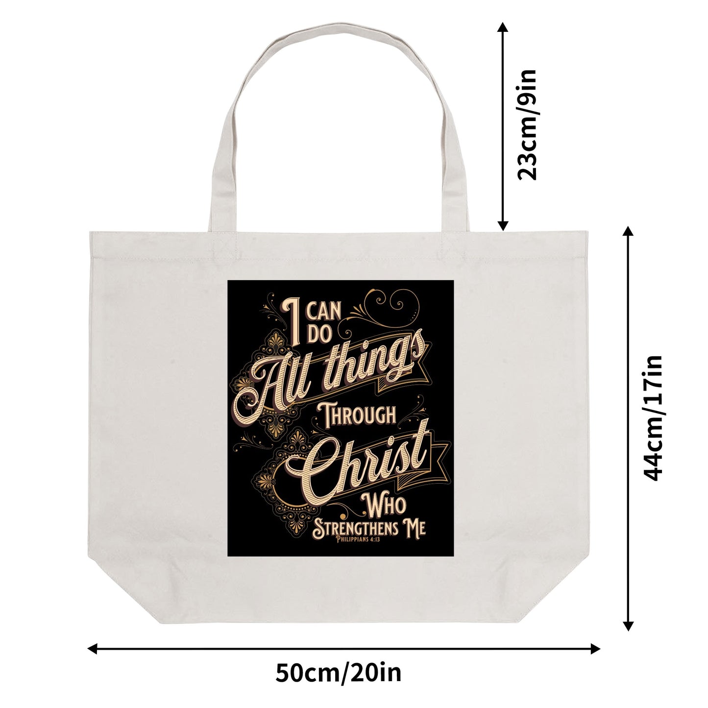 Scripture Totes | 100% Cotton Tote Bag (Single-sided Print)