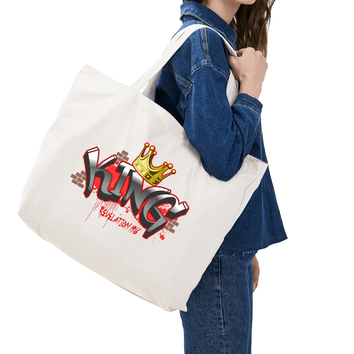 Scripture Totes | 100% Cotton Tote Bag (Single-sided Print)