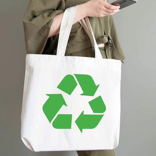 Recycling | 100% Cotton Tote Bag - Eco-Friendly
