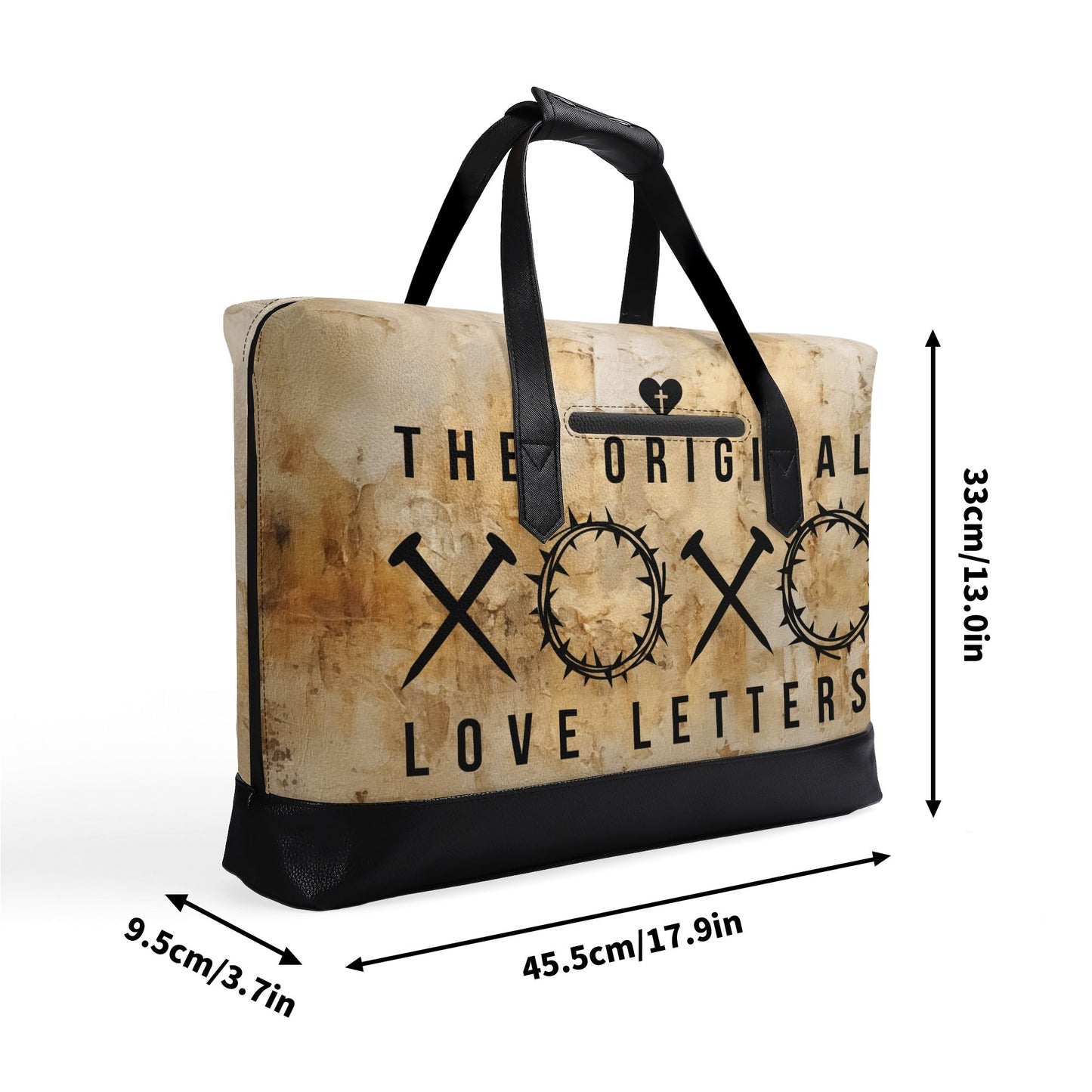 The Original Love Letters | Faux Leather Briefcase | Business Laptop Bag – Classic, Durable, Water-Resistant