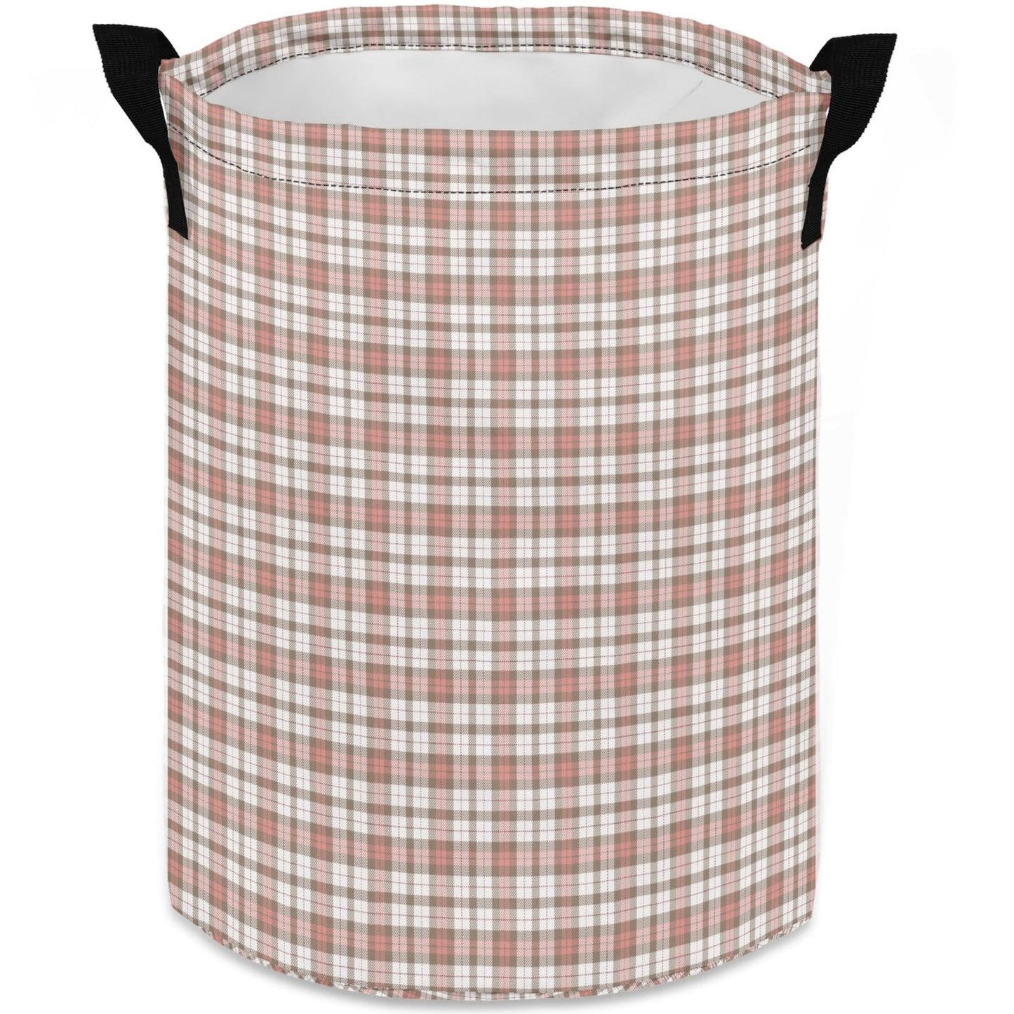 Country Plaid | Laundry Basket / Storage Bag, Durable Fabric, Mid-Size, Dual Handles, Compact When Not In Use