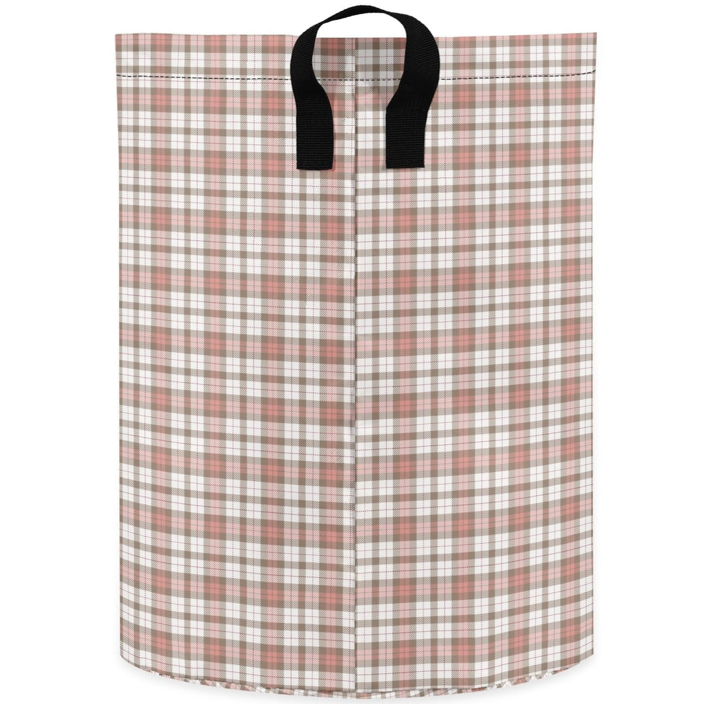Country Plaid | Laundry Basket / Storage Bag, Durable Fabric, Mid-Size, Dual Handles, Compact When Not In Use