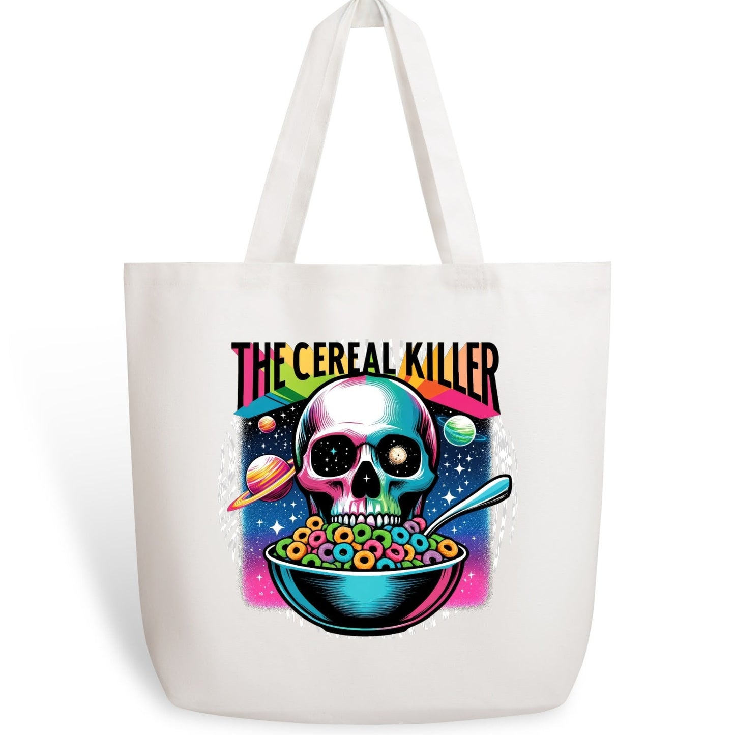 Funny Cereal Killer Skeleton Eating colourful Loop cereal