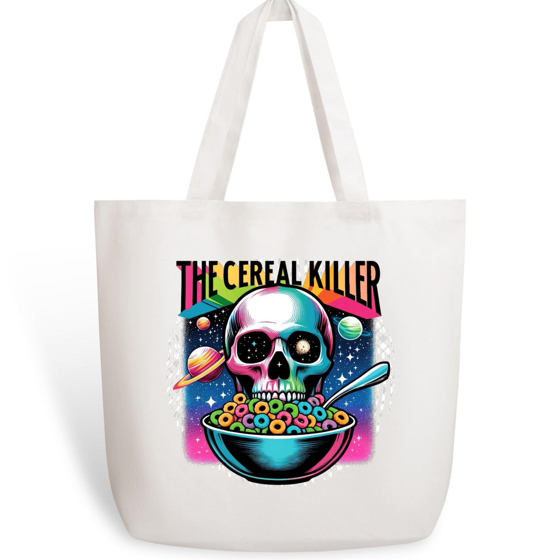 Funny Cereal Killer Skeleton Eating colourful Loop cereal