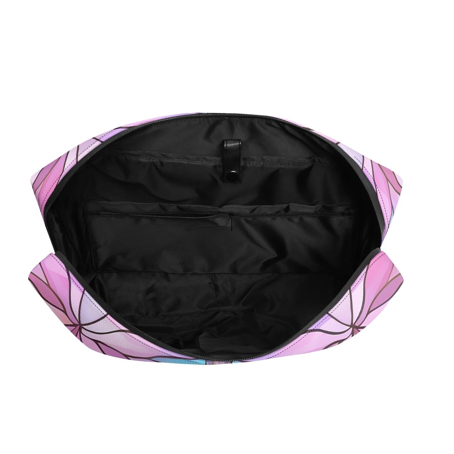 Kaleidoscope Petal Dreams | Faux Leather Briefcase | Business Laptop Bag – Classic, Durable, Water-Resistant