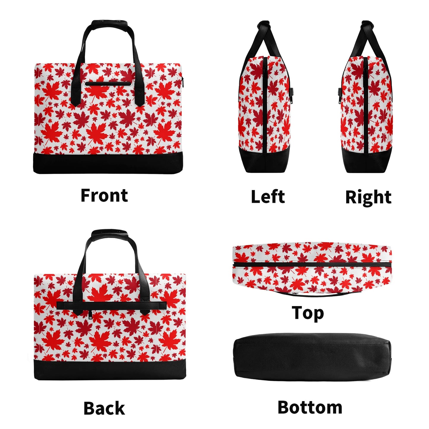 Canadian Maples | Faux Leather Briefcase | Business Laptop Bag – Classic, Durable, Water-Resistant