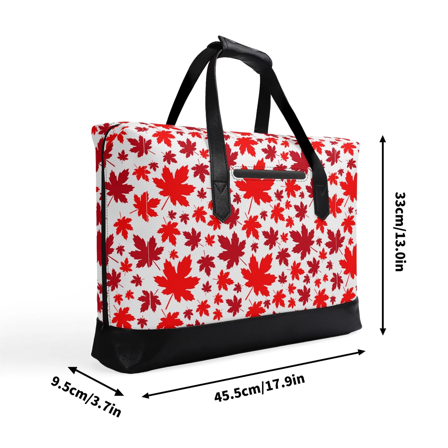 Canadian Maples | Faux Leather Briefcase | Business Laptop Bag – Classic, Durable, Water-Resistant