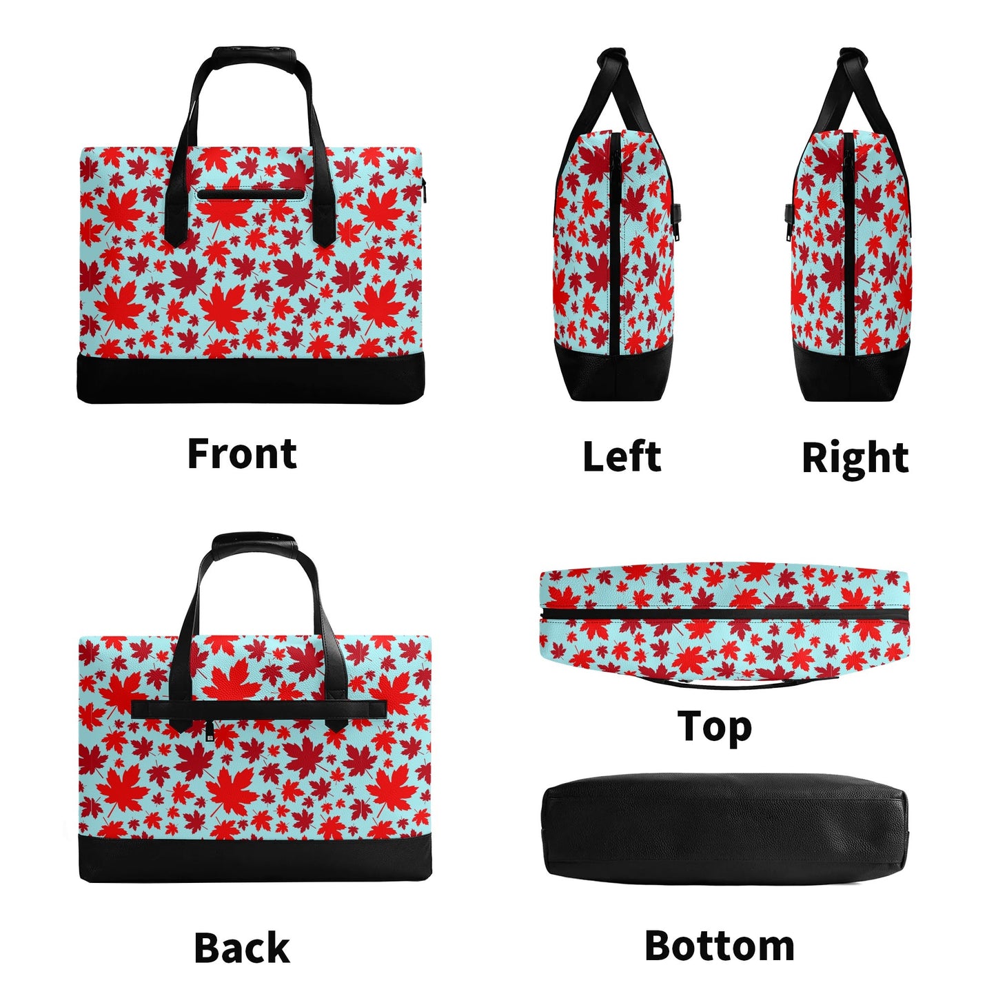 Canadian Maples | Faux Leather Briefcase | Business Laptop Bag – Classic, Durable, Water-Resistant