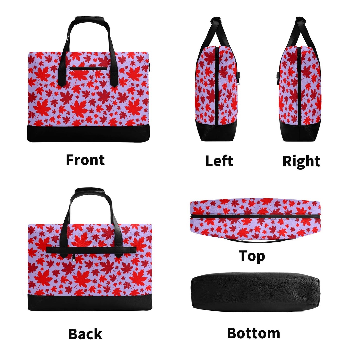 Canadian Maples | Faux Leather Briefcase | Business Laptop Bag – Classic, Durable, Water-Resistant