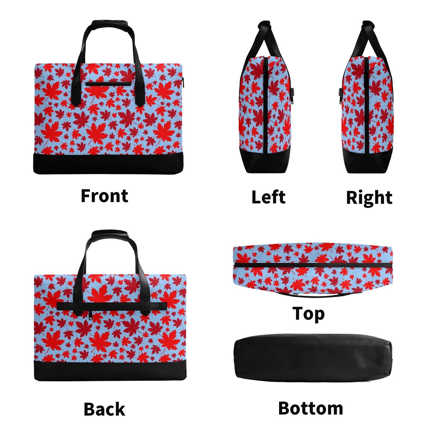 Canadian Maples | Faux Leather Briefcase | Business Laptop Bag – Classic, Durable, Water-Resistant