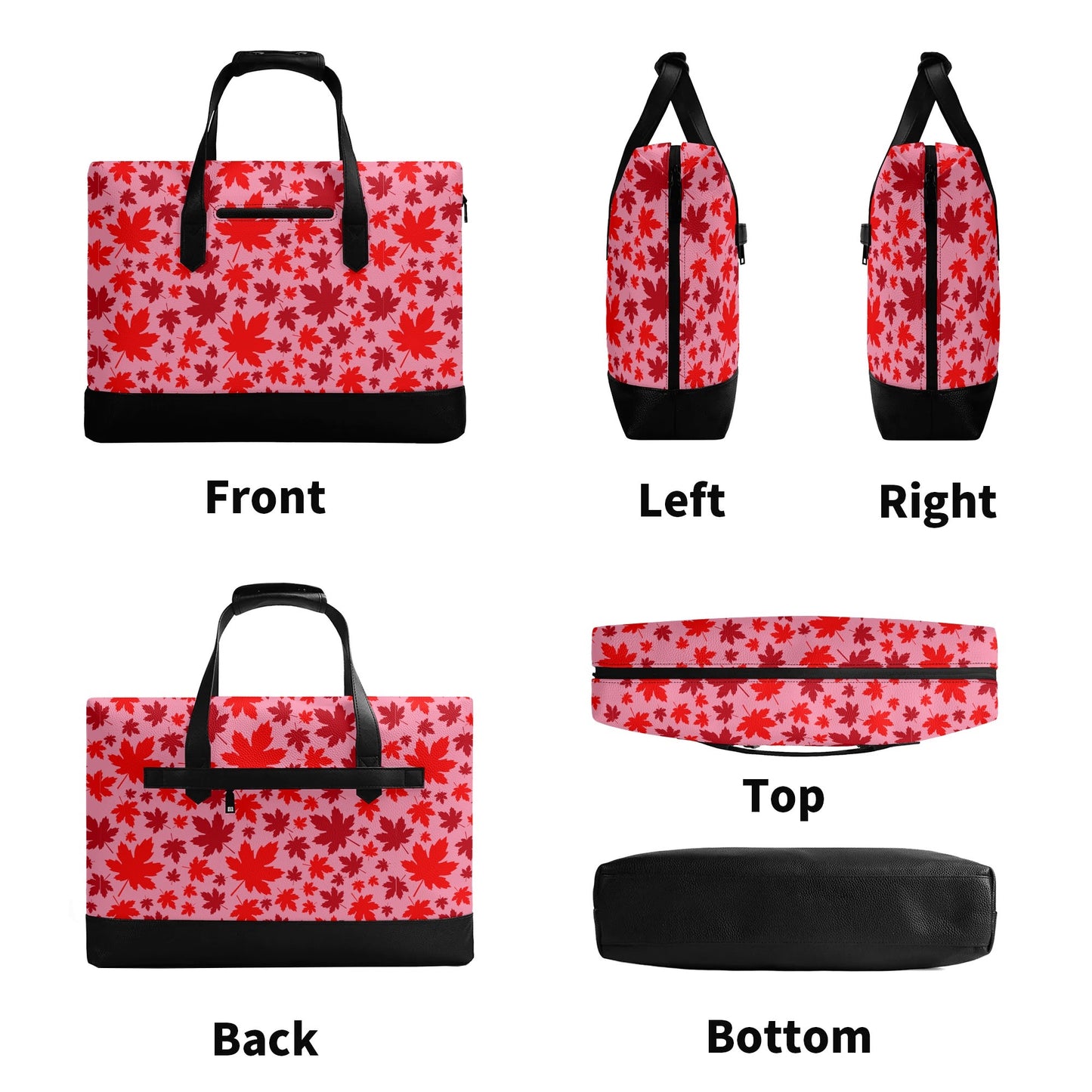 Canadian Maples | Faux Leather Briefcase | Business Laptop Bag – Classic, Durable, Water-Resistant