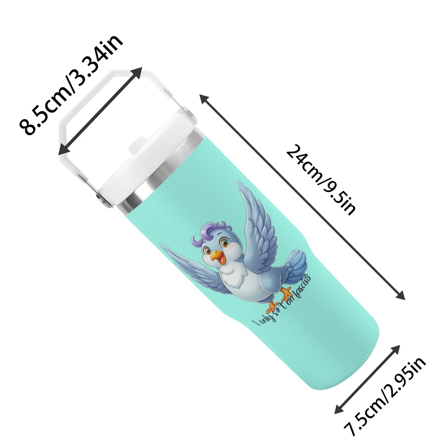 I Only S#*t on Fascists | 30oz Stainless Steel Travel Mug