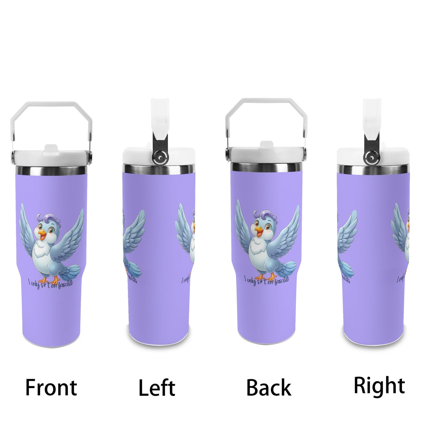 I Only S#*t on Fascists | 30oz Stainless Steel Travel Mug