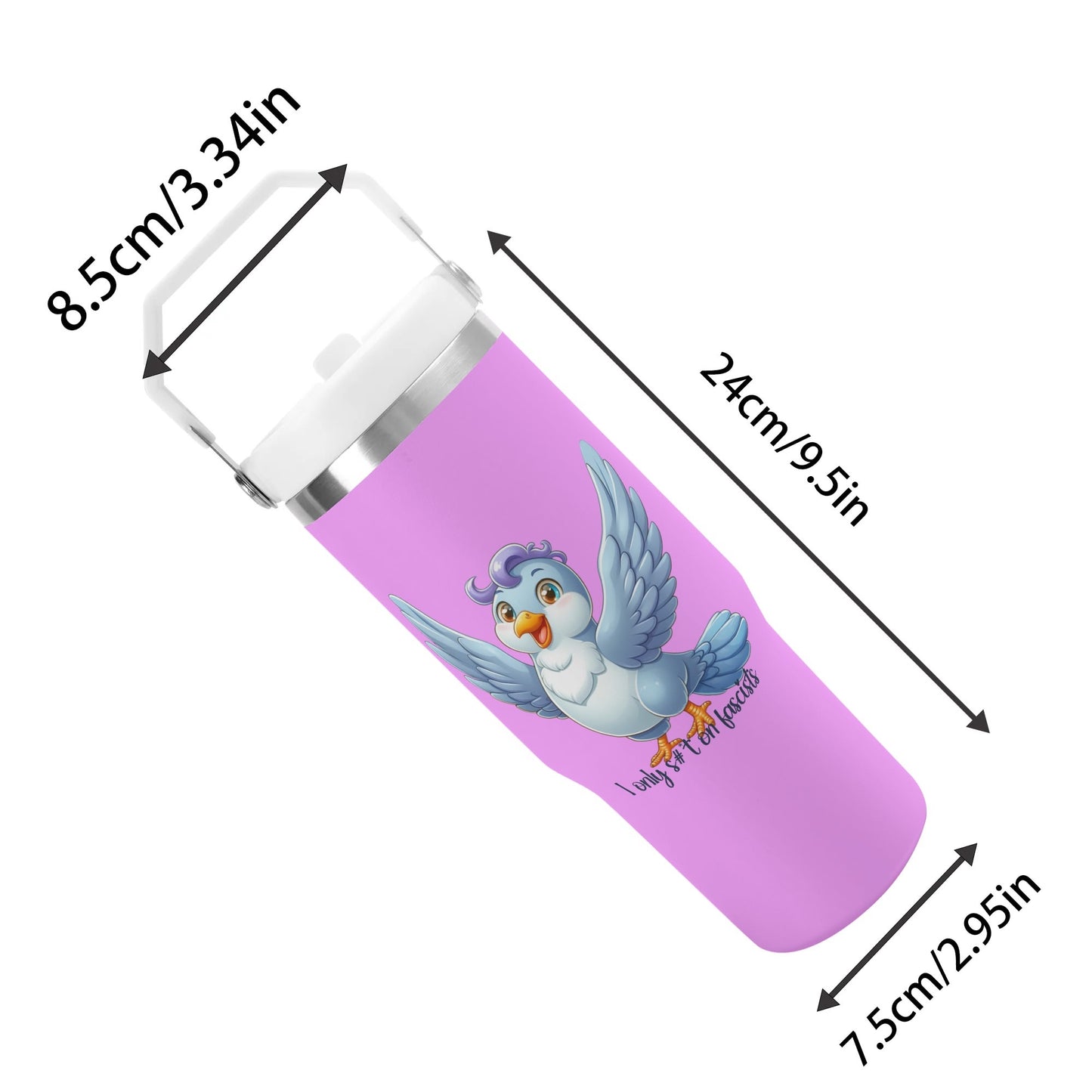 I Only S#*t on Fascists | 30oz Stainless Steel Travel Mug