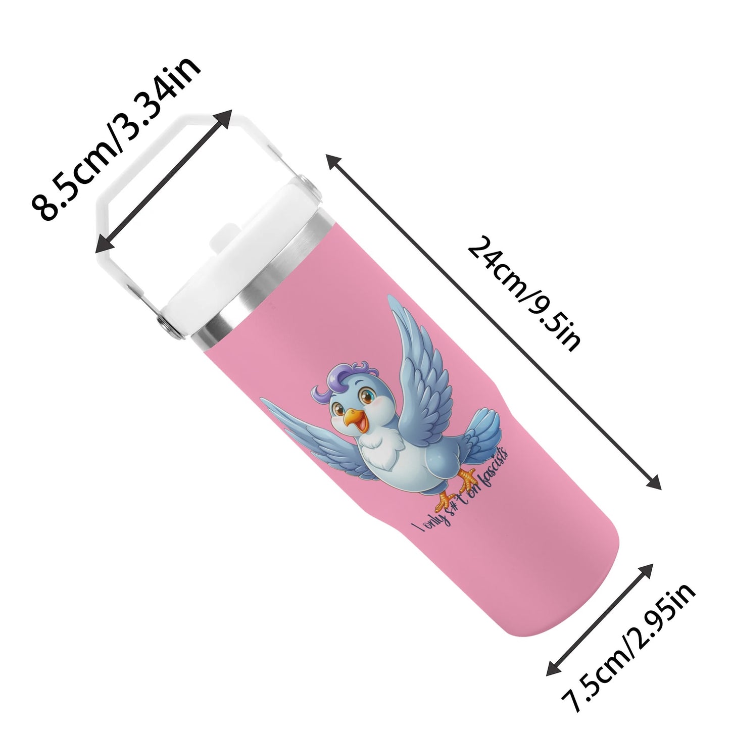 I Only S#*t on Fascists | 30oz Stainless Steel Travel Mug