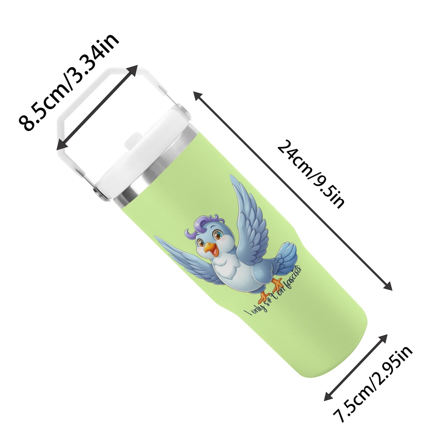 I Only S#*t on Fascists | 30oz Stainless Steel Travel Mug