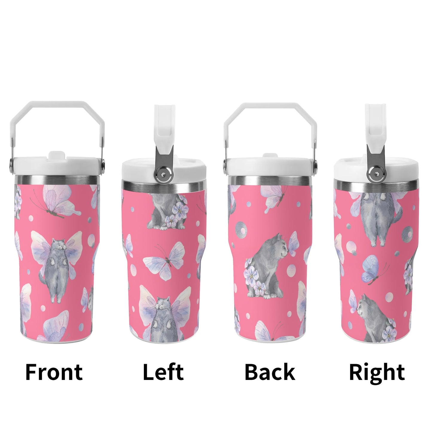 Fairy Tails | 20oz Stainless Steel Travel Mug With Carry Handle – Your Go-To Hot & Cold Beverage Companion