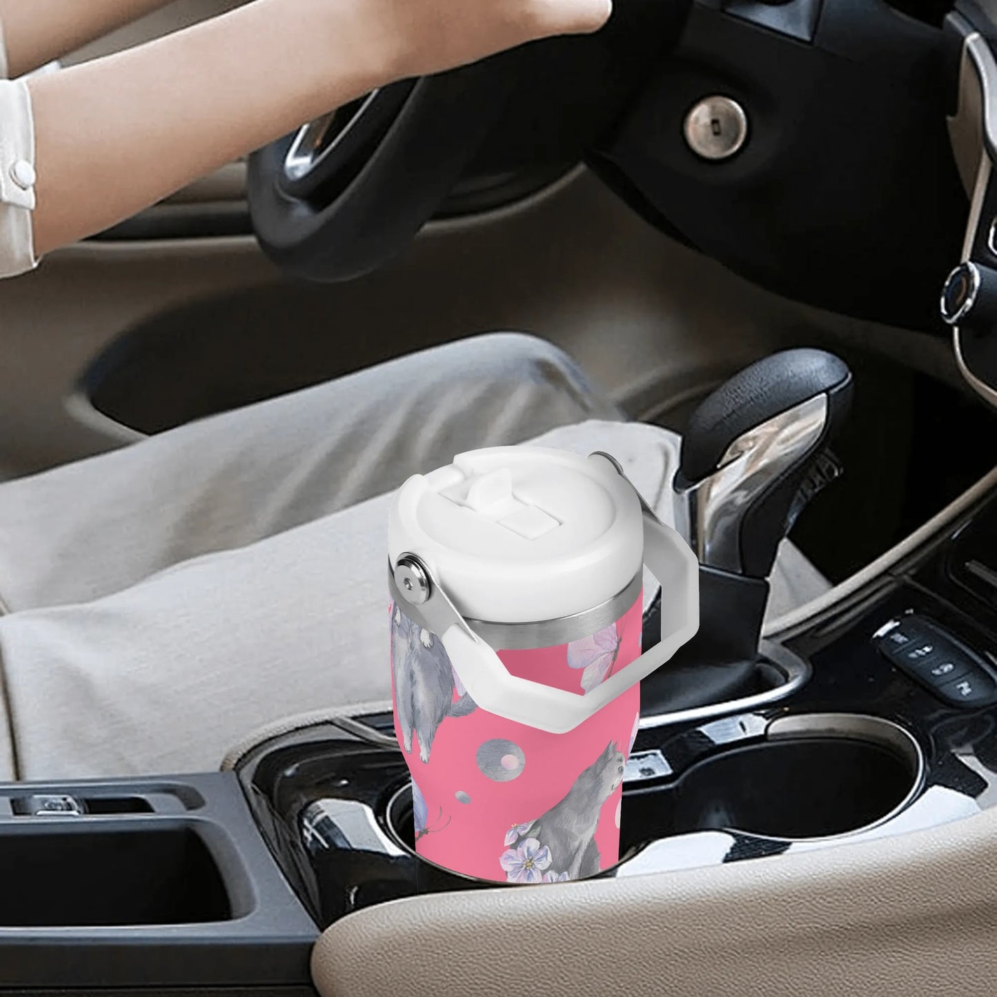 Fairy Tails | 20oz Stainless Steel Travel Mug With Carry Handle – Your Go-To Hot & Cold Beverage Companion