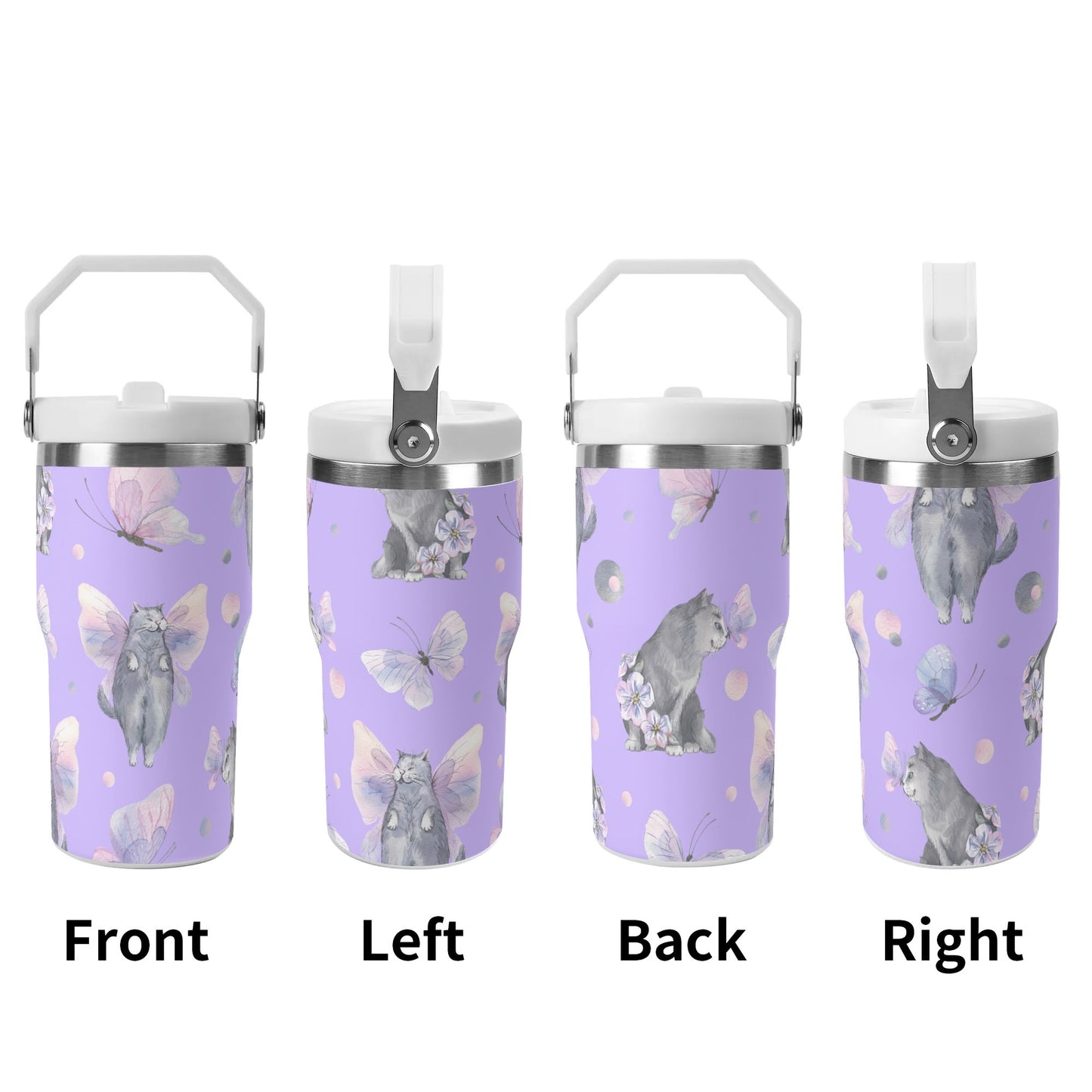 Fairy Tails | 20oz Stainless Steel Travel Mug With Carry Handle – Your Go-To Hot & Cold Beverage Companion